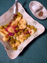 Nakládané banány s olivami
