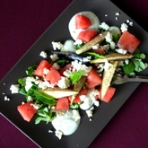 Melounový salát s fíky